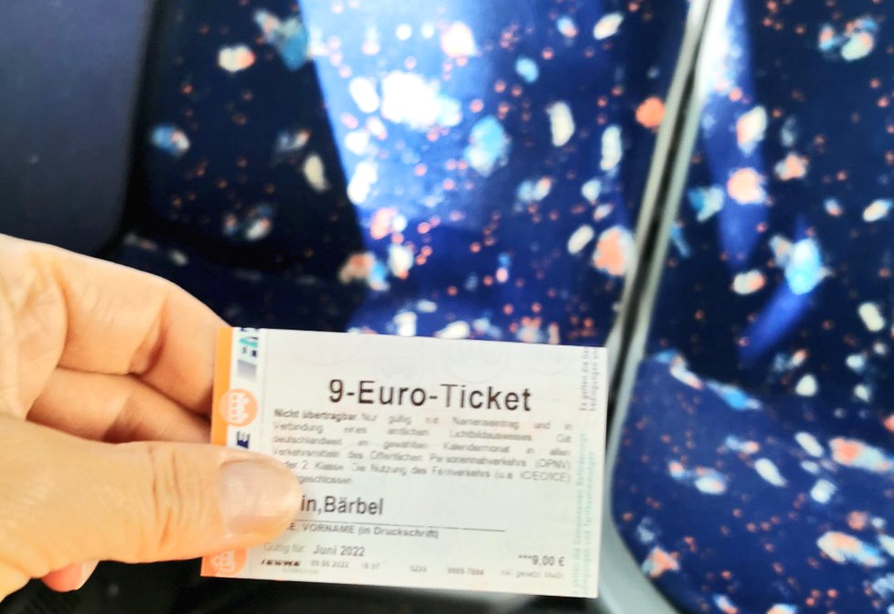 9-Euro-Ticket, Bahnreisen, Unterwegs mit den Öffies