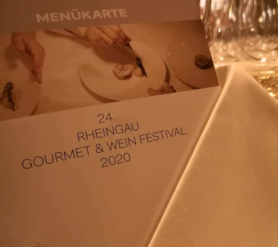 Dinner Event beim Rheingau Gourmet und Wein Festivals 2020 im Hotel Kronenschlösschen mit dem Sternekoch Vineet Bhatia aus London mit indischer Küche