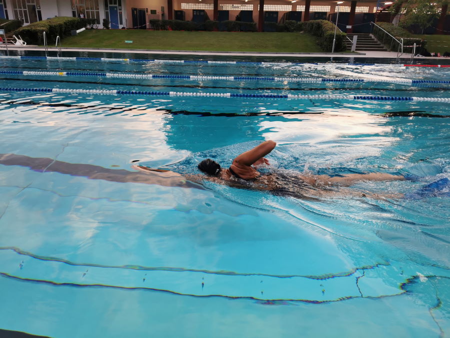 Schwimmtraining _Wechselzone in Wiesbaden