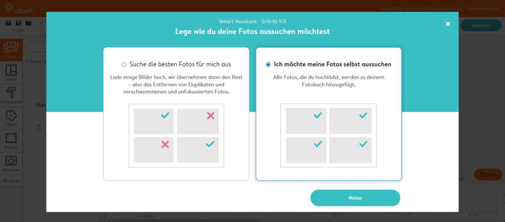 Screenshot_Albelli Fotobuch, Fotobuch erstellen