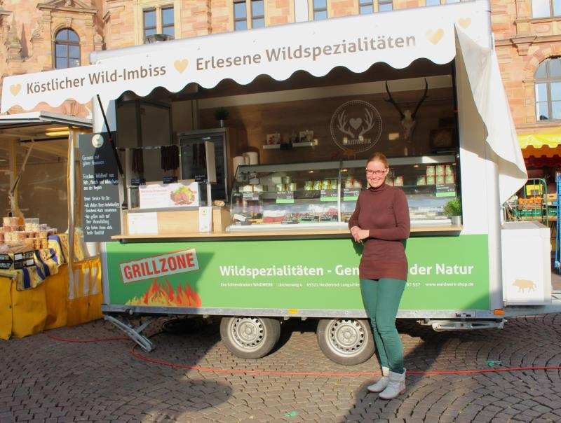 Eva Schiendzielorz WAIDWERK Wildspezialitäten Wiesbaden Wochenmarkt