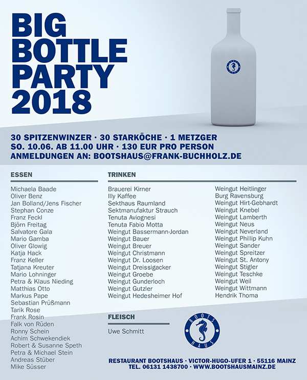 BIg Bottle Party 2018 im Bootshaus Mainz